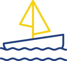 design de ícone de vetor de barco à vela