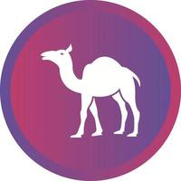 belo ícone de vetor de glifo de camelo