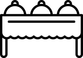 design de ícone de vetor de buffet