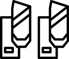 design de ícone vetorial de caneleiras vetor