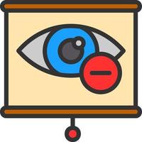 design de ícone de vetor de miopia