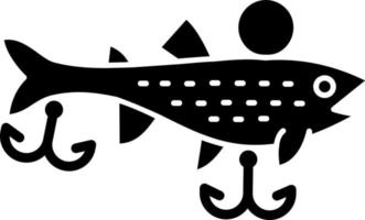 design de ícone de vetor de iscas de pesca