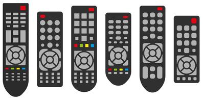 Conjunto de TV Remote TV vetor