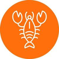 design de ícone de vetor de lagosta