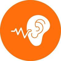 design de ícone de vetor de teste auditivo