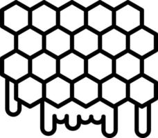 design de ícone vetorial de favo de mel vetor