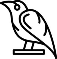 design de ícone de vetor de corvo
