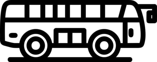 design de ícone de vetor de ônibus