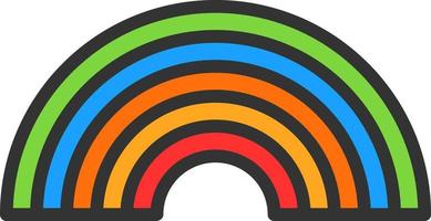 design de ícone de vetor de arco-íris