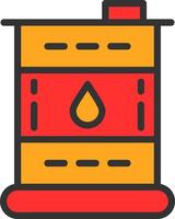 design de ícone de vetor de barril de petróleo