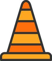 design de ícone de vetor de cone de trânsito
