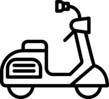 design de ícone de vetor de scooter