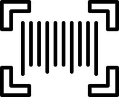 design de ícone vetorial de varredura de código de barras vetor