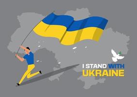 salvar a ilustração vetorial da ucrânia vetor