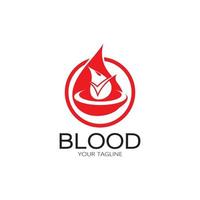 sangue circulante, doação de sangue, logotipo de doação de sangue ilustração modelo vetor de design para fins médicos hospital de clínica de fitoterapia e transfusão de sangue