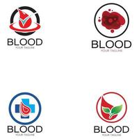 sangue circulante, doação de sangue, logotipo de doação de sangue ilustração modelo vetor de design para fins médicos hospital de clínica de fitoterapia e transfusão de sangue