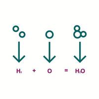ícone de linha vetorial de fórmula de produtos químicos exclusivos vetor