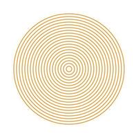 eps10 arte de círculos concêntricos de vetor laranja isolada no fundo branco. padrão de meio-tom abstrato geométrico circular em um estilo moderno simples e moderno para o design do seu site e aplicativo móvel