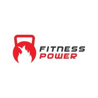 eps10 ícone criativo do ginásio de fitness vector vermelho ou logotipo isolado no fundo branco. símbolo abstrato de aptidão de poder com fogo em um estilo moderno simples e moderno para o design do seu site e aplicativo móvel