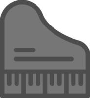 design de ícone de vetor de piano