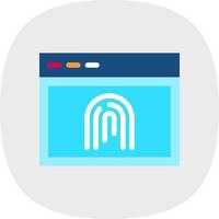 design de ícone de vetor biométrico