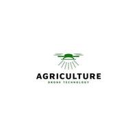 logotipo de agricultura de tecnologia drone. adequado para as necessidades da agricultura, plantações, reflorestamento, negócio de hortaliças e outros. vetor