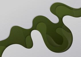 design abstrato padrão ondulado verde decorativo. sobreposição com fundo de modelo de linhas de listras. ilustração vetor