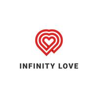 logotipo de amor infinito vetor