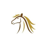 ícone de vetor de modelo de logotipo de cavalo