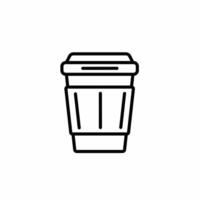 modelo de ícone de xícara de café. ilustração vetorial de estoque. vetor