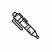 modelo de ícone de caneta-tinteiro. ilustração vetorial de estoque. vetor