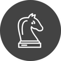 design de ícone de vetor de cavaleiro de xadrez