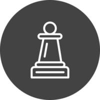 design de ícone de vetor de peão de xadrez