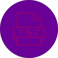 ícone do formato de arquivo tgz vetor