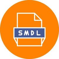 ícone de formato de arquivo smdl vetor