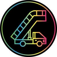 design de ícone de vetor de escadas de avião