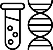 design de ícone de vetor de teste de dna