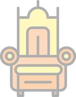 design do ícone do vetor do trono