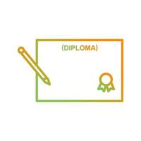 ícone de vetor de diploma