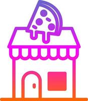 design de ícone de vetor de loja de pizza