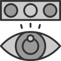 design de ícone de vetor de teste de daltonismo