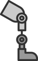 design de ícone de vetor de prótese