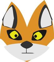 arte digital de desenhos animados de raposa vetor