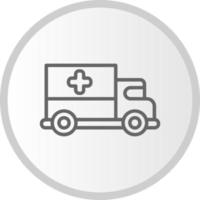 ícone de vetor de caminhão médico