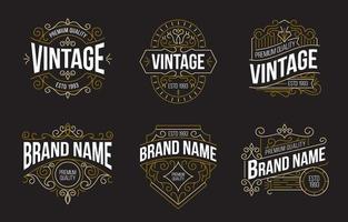 logotipo do emblema vintage vetor