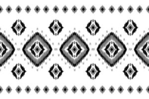 tapete étnico ikat arte padrão. sem costura padrão geométrico étnico ikat em tribal. estilo mexicano. vetor