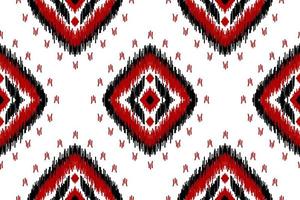 padrão sem emenda de ikat étnico em tribal. impressão de ornamento étnico geométrico asteca. estilo padrão ikat. vetor