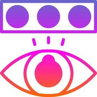 design de ícone de vetor de teste de daltonismo