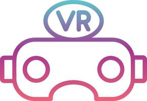 ícone de vetor de óculos de realidade virtual