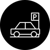 ícone de vetor de estacionamento